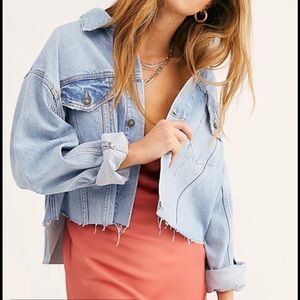 Free People Amelia Slouchy Trucker Jacket